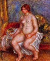 Renoir, Pierre Auguste - Nude Woman on Green Cushions